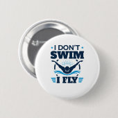 私は蝶々を泳いで飛ばない 缶バッジ (正面&裏面)