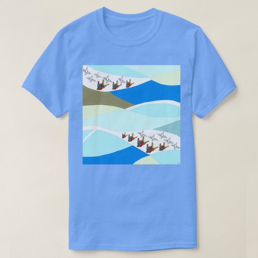 私は蝶であなたを愛している Tシャツ (デザイン正面)