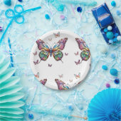 私は蝶の紙プレート ペーパープレート (パーティー)