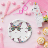 私は蝶の紙プレート ペーパープレート (パーティー)