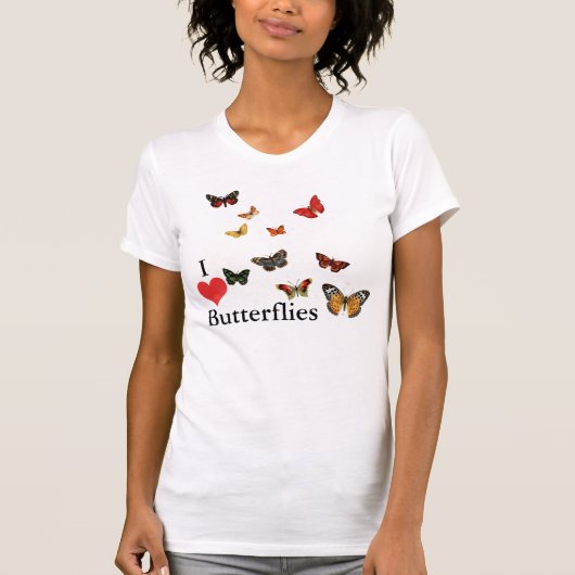 私は蝶を愛します Tシャツ (正面)