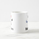私は蝶マグを愛します コーヒーマグカップ (中央)