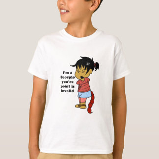 私は蠍座あなたはポイントです無効です Tシャツ