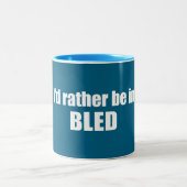 私は血の通ったスロベニアにいる方がいい ツートーンマグカップ (中央)