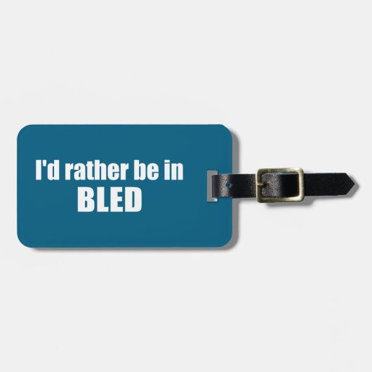 私は血の通ったスロベニアにいる方がいい ラゲッジタグ (正面横)