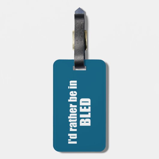 私は血の通ったスロベニアにいる方がいい ラゲッジタグ (裏面縦)