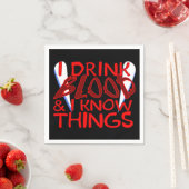 私は血を飲む&私は物事を知っているヴァンパイア スタンダードカクテルナプキン (インサイチュ)