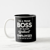 私は血誇りを持った・ブリリアント社員ボスのボス ツートーンマグカップ (左)