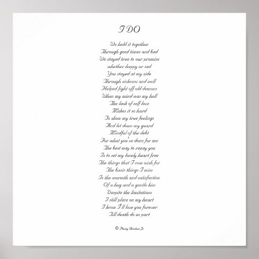 私は行う ポスター (正面)