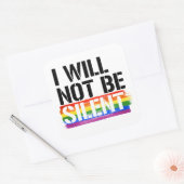 私は行かない静か スクエアシール (封筒)