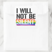 私は行かない静か スクエアシール (バッグ)