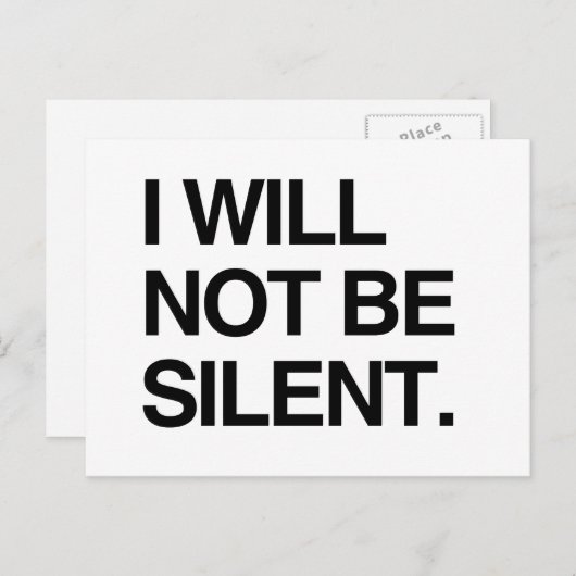 私は行かない静か ポストカード (正面/裏面)