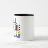 私は行かない静か マグカップ (中央)