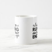 私は行くランニングだけ コーヒーマグカップ (中央)