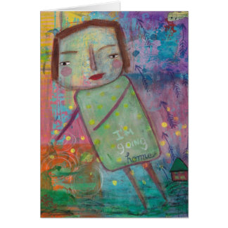 私は行く家の空白のなカードです