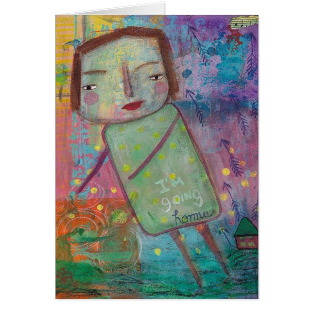 私は行く家の空白のなカードです (正面)