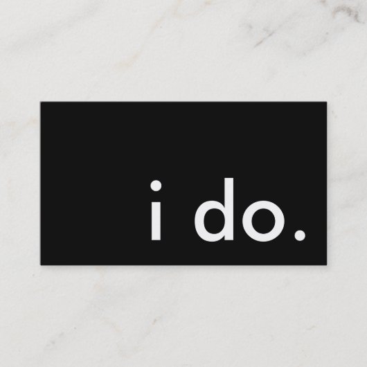 私は行く。 名刺 (正面)