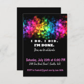 私は行く。私は言った。終わりおもしろいでカラフル離婚 (正面/裏面)