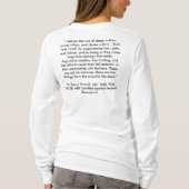 "私は衝撃つばの使用、熊手のcollaに…反対します tシャツ (裏面)