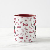 私は衣服でホーのサンタマスクのおもしろいクリスマス マグカップ (中央)