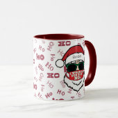 私は衣服でホーのサンタマスクのおもしろいクリスマス マグカップ (正面右)