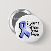 私は衣服にペリウィンクルのリボンを作る 缶バッジ (正面&裏面)