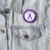 私は衣服のためのCF紫リボンを私の息子 缶バッジ (インサイチュ)