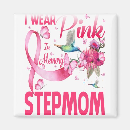 私は衣服のピンクを思い出して義母のために マグネット (正面)