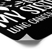 私は衣服の白が私の妹の肺がん待っている ポスター (角)