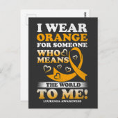 私は衣服を意味する人のためにオレンジ色を付ける ポストカード (正面/裏面)