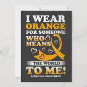 私は衣服を意味する人のためにオレンジ色を付ける 招待状 (正面)