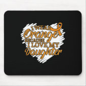 私は衣服を愛しているのでオレンジ マウスパッド (正面)