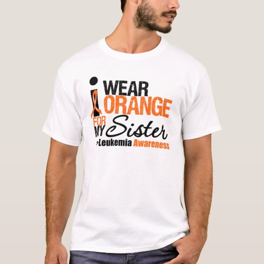 私は衣服オレンジを姉のために Tシャツ (正面)