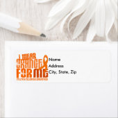 私は衣服オレンジ多発性硬化症MS。 ラベル (インサイチュ)