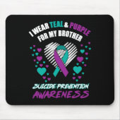 私は衣服テアランドパープル私の兄弟の自殺のpreven マウスパッド (正面)