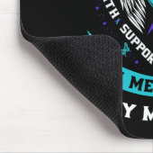 私は衣服ティール（緑がかった色）と紫のために私の母の母の自殺A マウスパッド (コーナー)