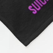 私は衣服ティール（緑がかった色）と紫の私の兄の自殺のために前 フリースブランケット (角)