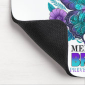 私は衣服ティール(緑がかった色)紫の私の兄の自殺の記憶 マウスパッド (コーナー)