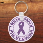 私は衣服パープルのいとこのために キーホルダー (正面)