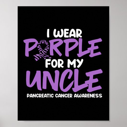 私は衣服パープル叔父のために。膵臓がん戦争 ポスター (正面)