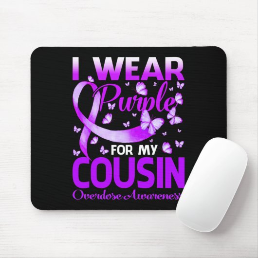 私は衣服パープル私のいとこの過剰摂取認識度が マウスパッド (マウス)