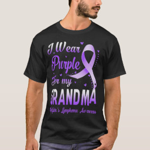 私は衣服パープル私のおばあちゃんのホジキンリンパ腫Aw Tシャツ