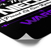 私は衣服パープル私のてんかん誇りを持ったの姪のためにW ポスター (角)