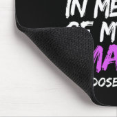 私は衣服パープル私のママの過剰摂取アワーンのメモリ マウスパッド (コーナー)