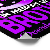 私は衣服パープル私の兄のためのメモリ過剰摂取Aw ポスター (角)