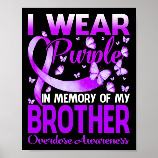 私は衣服パープル私の兄のためのメモリ過剰摂取Aw ポスター (正面)