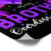 私は衣服パープル私の兄のオーバードーズ阿波のメモリ ポスター (角)