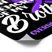 私は衣服パープル私の兄のオーバードーズ阿波のメモリ ポスター (角)