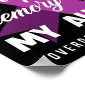 私は衣服パープル私の叔母の過剰摂取を認識する ポスター (角)