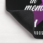 私は衣服パープル私の叔母の過剰摂取を認識する マウスパッド (コーナー)